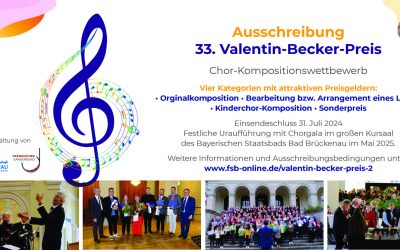 33. Valentin-Becker-Preis 2024/2025 – Kompositionswettbewerb