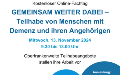 Online-Fachtag „Gemeinsam weiter dabei“